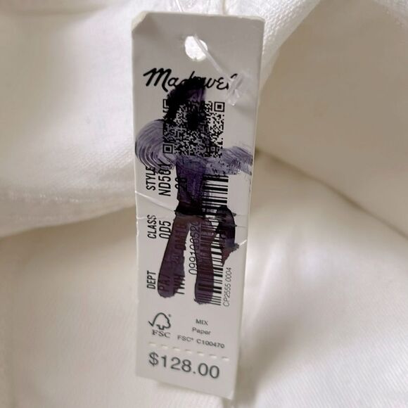 Madewell NWT Perfect Vintage Jeans Size 26 High Rise Tile White - Picture 11 of 14